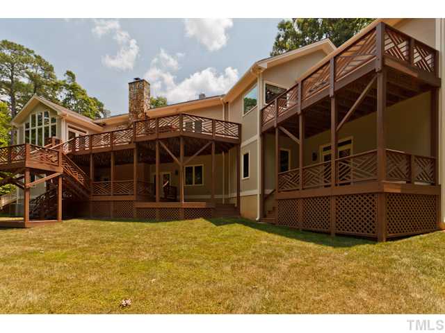7716 Senter Farm Road Apex, NC 27539 - Photo 10 of 25 You'll love entertaining in this amazing outdoor space. Four newly stained decks offer plenty of space for grilling, enjoying the outdoors, or perhaps soaking in a hot tub.