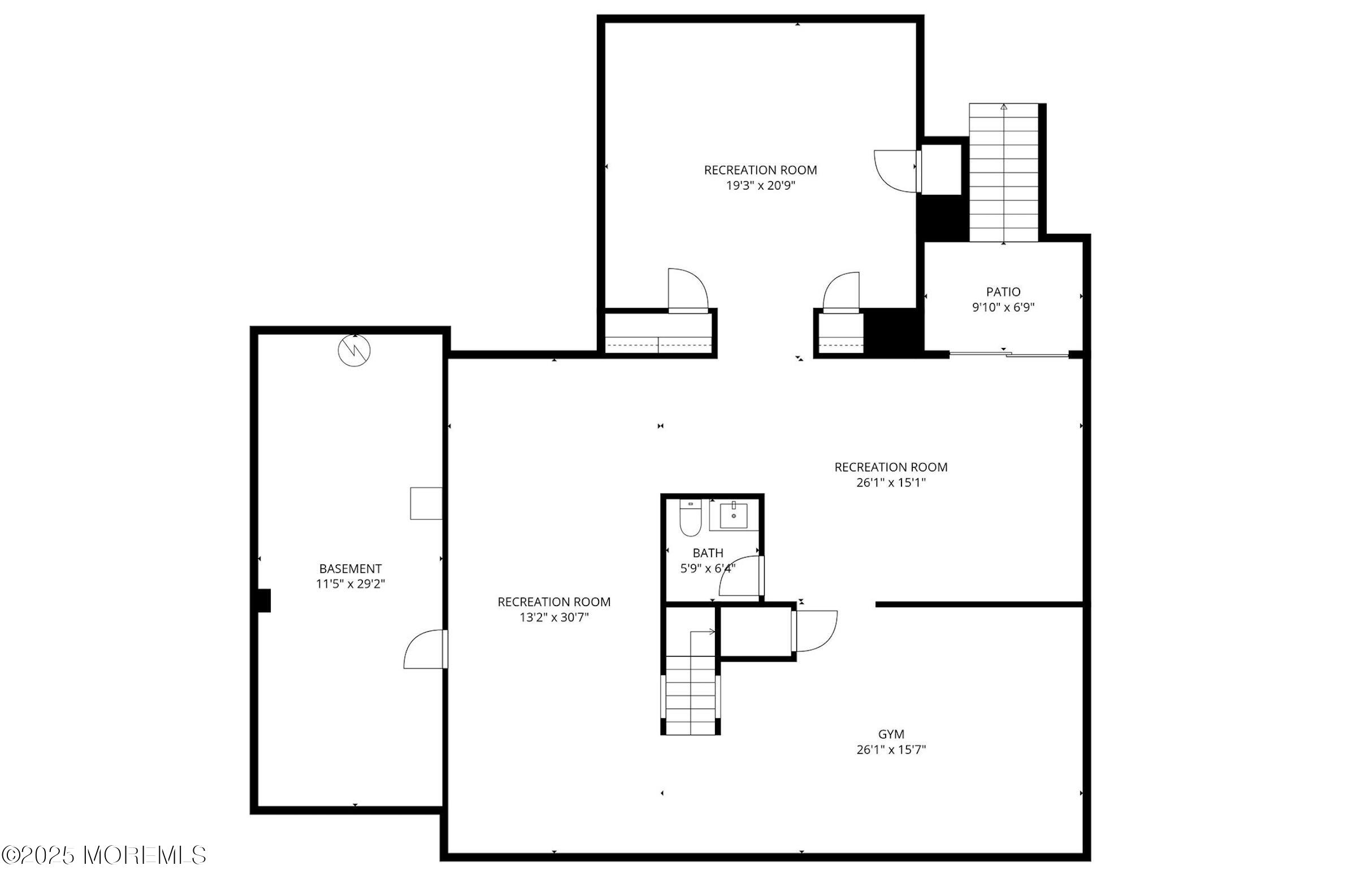 10 Yellow Brook Road Holmdel, NJ 07733 - Photo 64 of 64 Basement Floor Plan