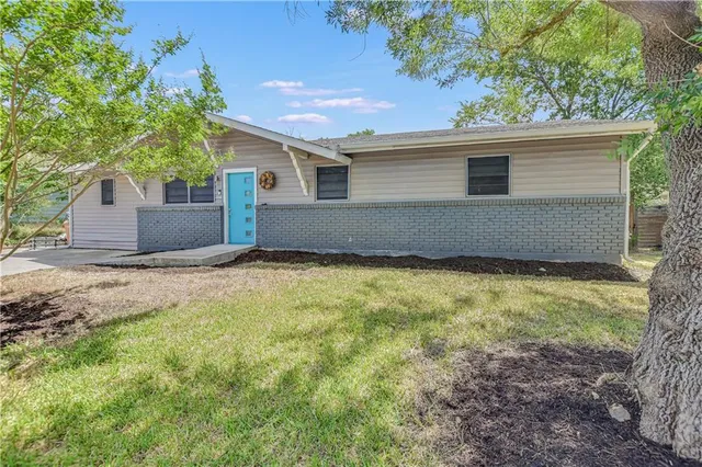 a backyard of a house