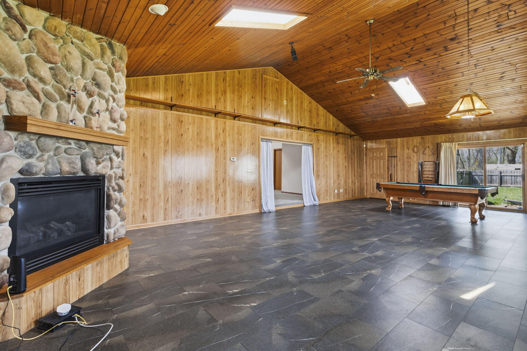 28711 Silver Lake Road Salem Lakes, WI 53168 - Photo 19 of 38 Family room with fireplace