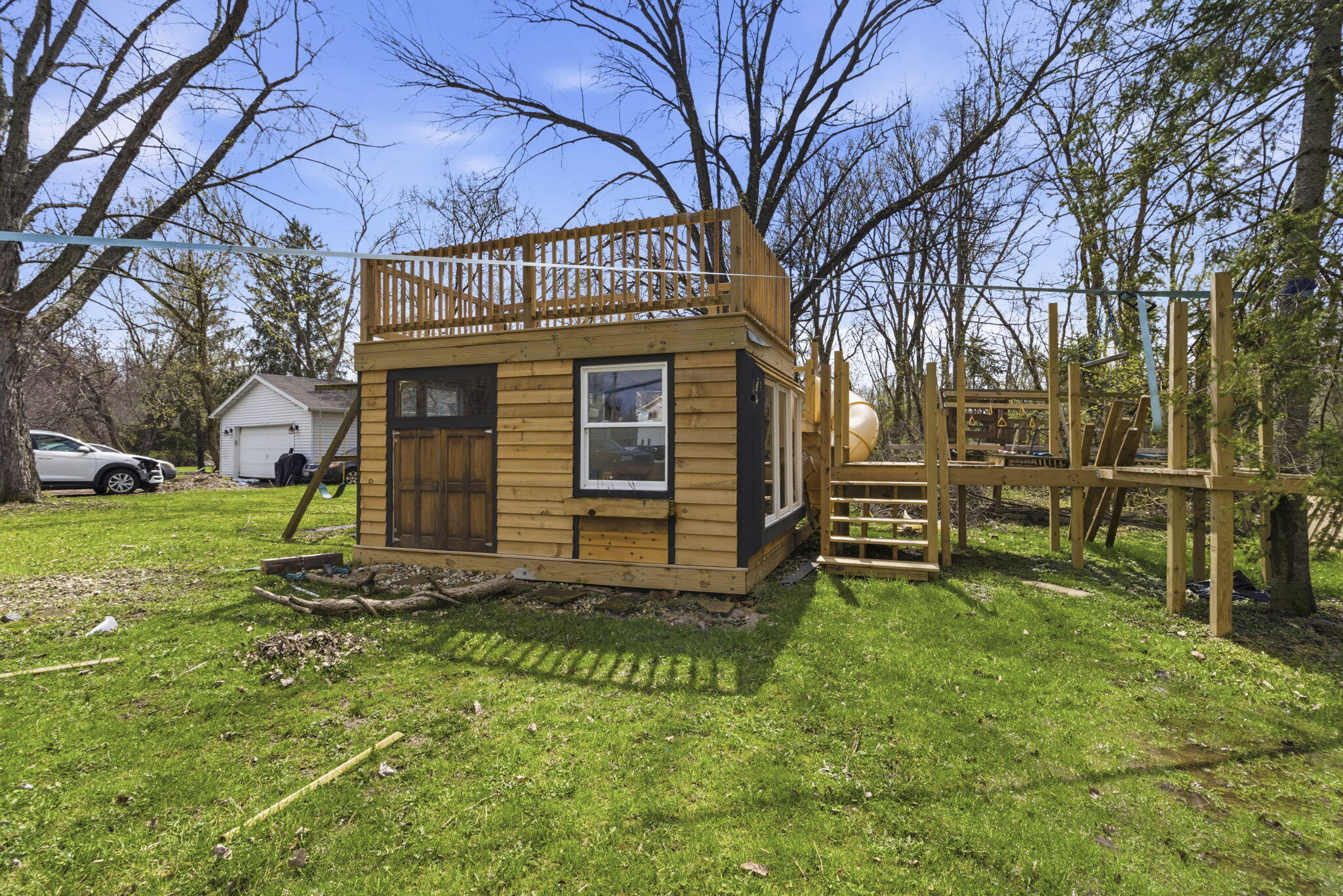28711 Silver Lake Road Salem Lakes, WI 53168 - Photo 32 of 38 Kids play house with upper deck