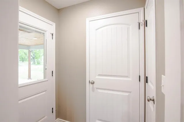 a view of front door