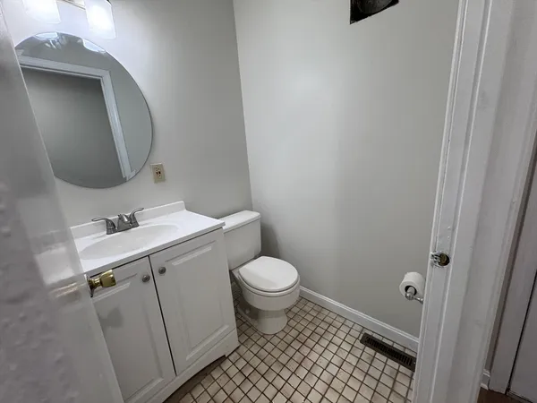 a view of a house with a garage