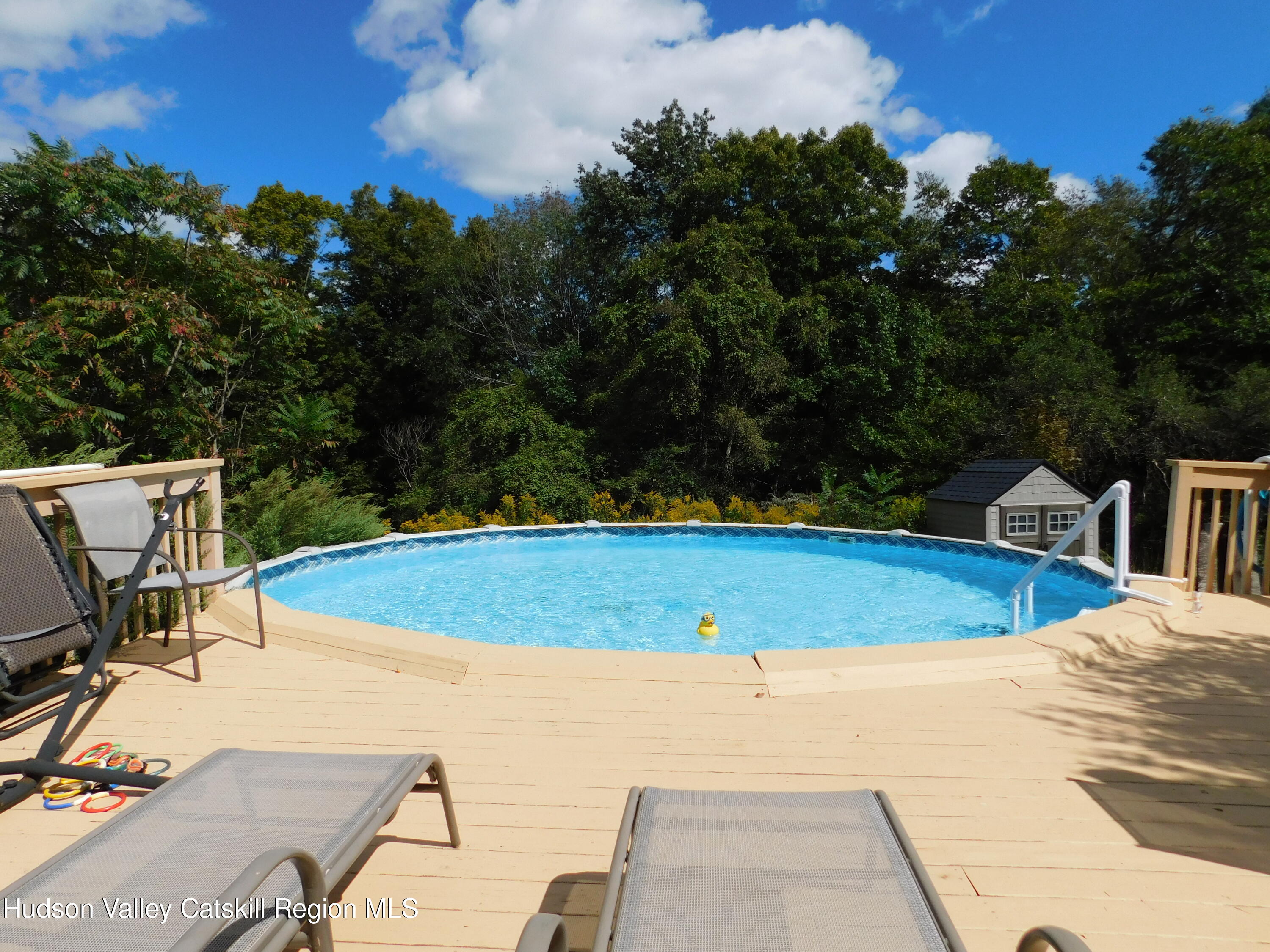 156 Lippman Road Hurleyville, NY 12747 - Photo 17 of 22 a view of a swimming pool with lawn chairs