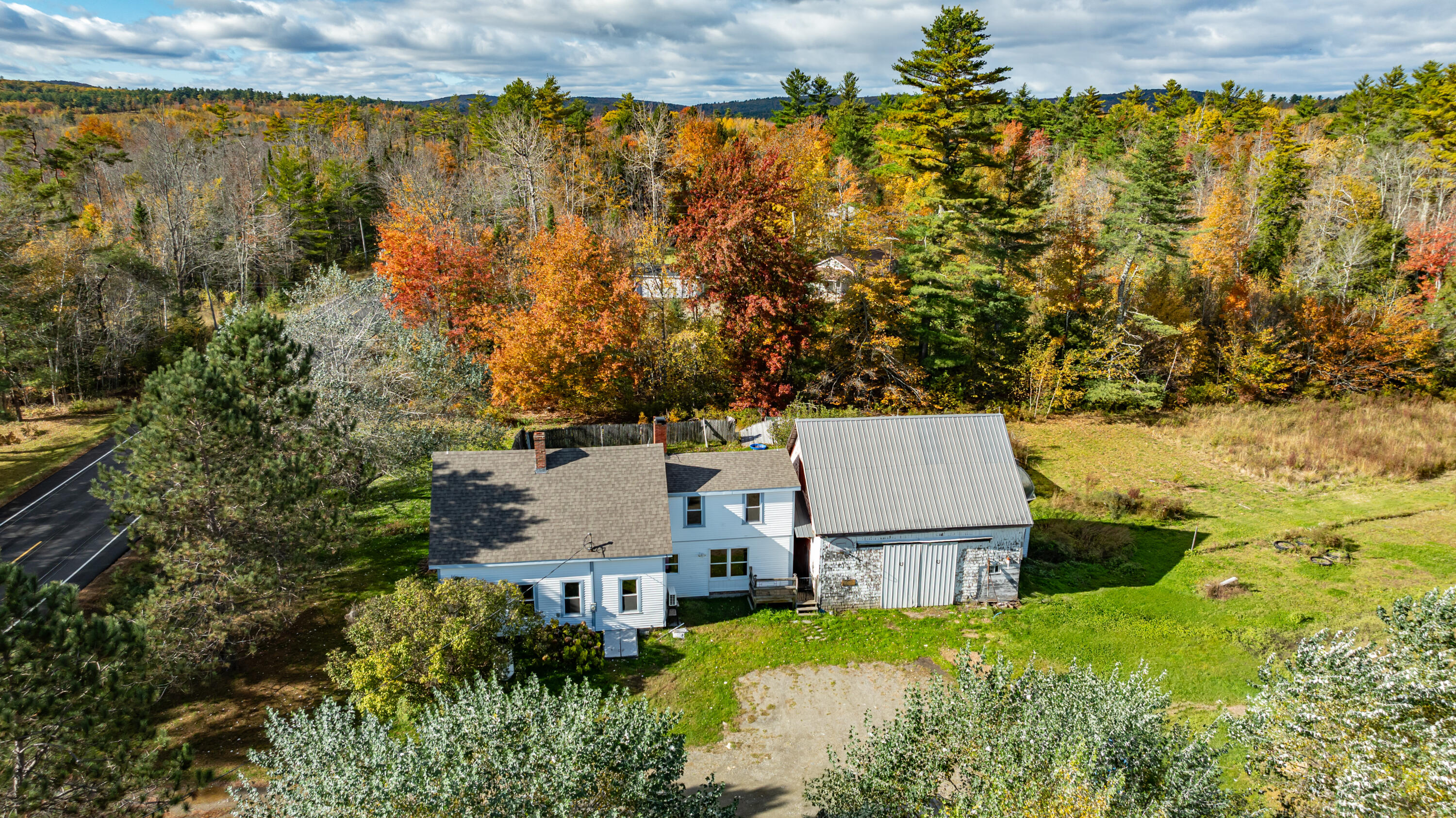 1465 Waterville Road Belfast, ME 04915 - Photo 1 of 31 Side Aerial view