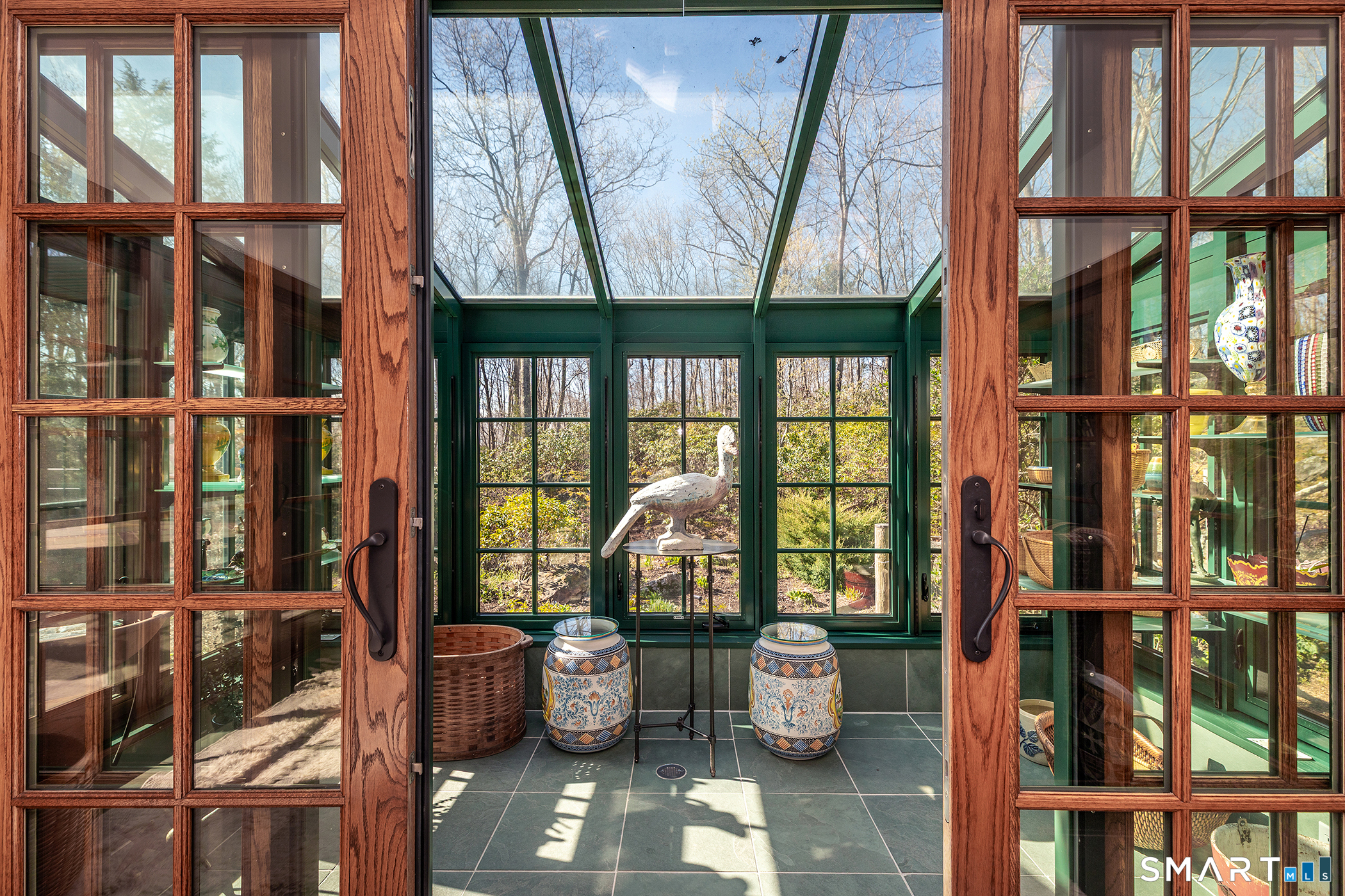 397 White Deer Rock Road Middlebury, CT 06762 - Photo 12 of 34 Conservatory beyond Family Room