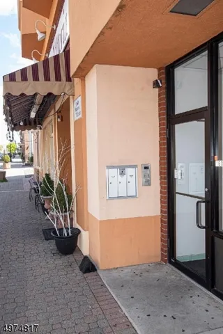 a street view of a building with a street