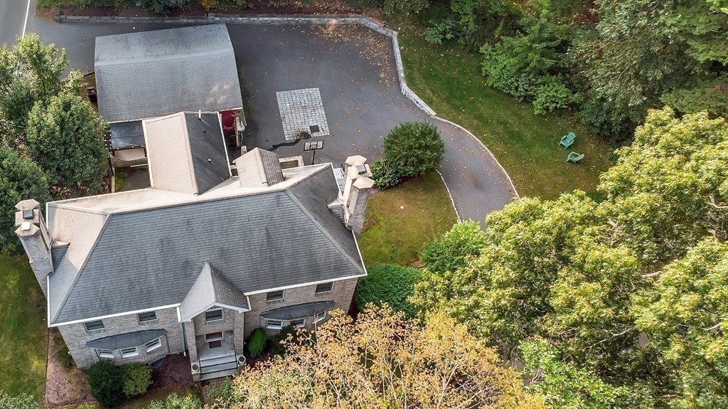 3 Goodnow Road Sudbury, MA 01776 - Photo 24 of 34 an aerial view of a house with garden space and street view