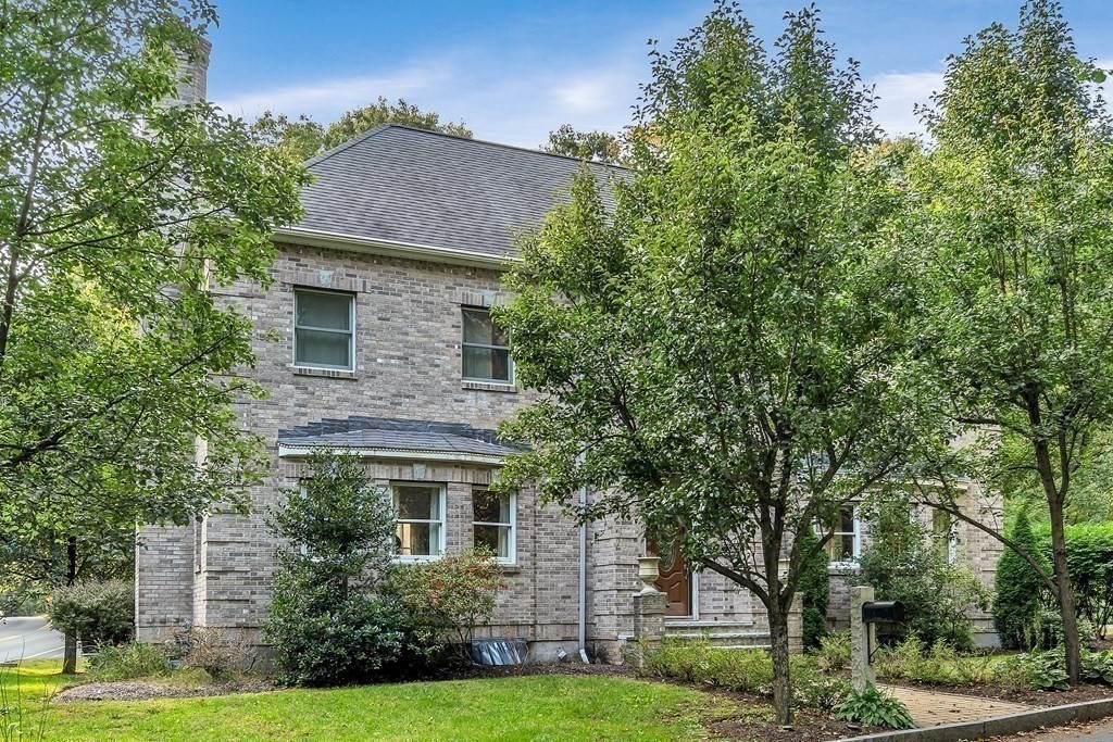 3 Goodnow Road Sudbury, MA 01776 - Photo 25 of 34 a house view with a garden space and trees