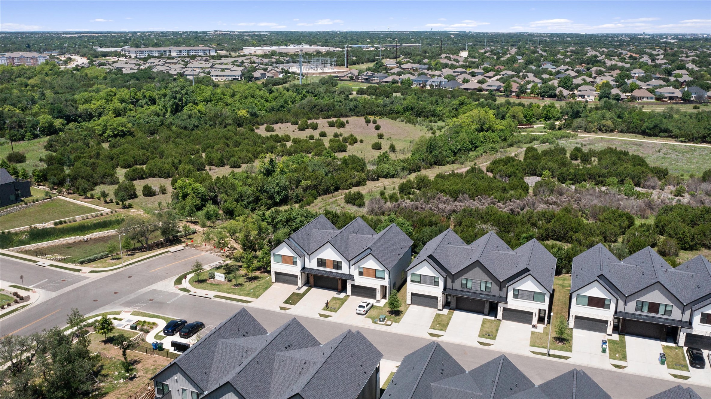 590 Old Mill Road, Unit 153 Cedar Park, TX 78613 - Photo 33 of 40 an aerial view of residential houses with outdoor space