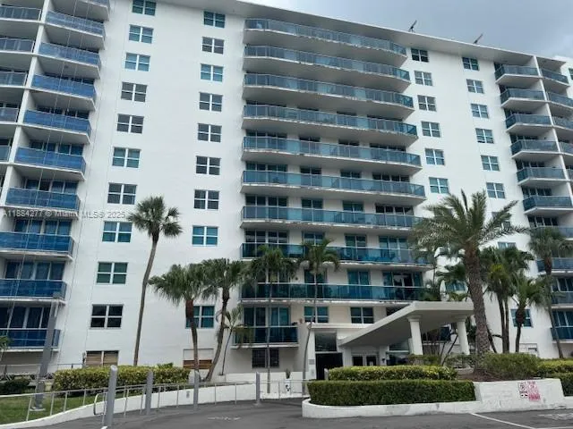 a front view of a building