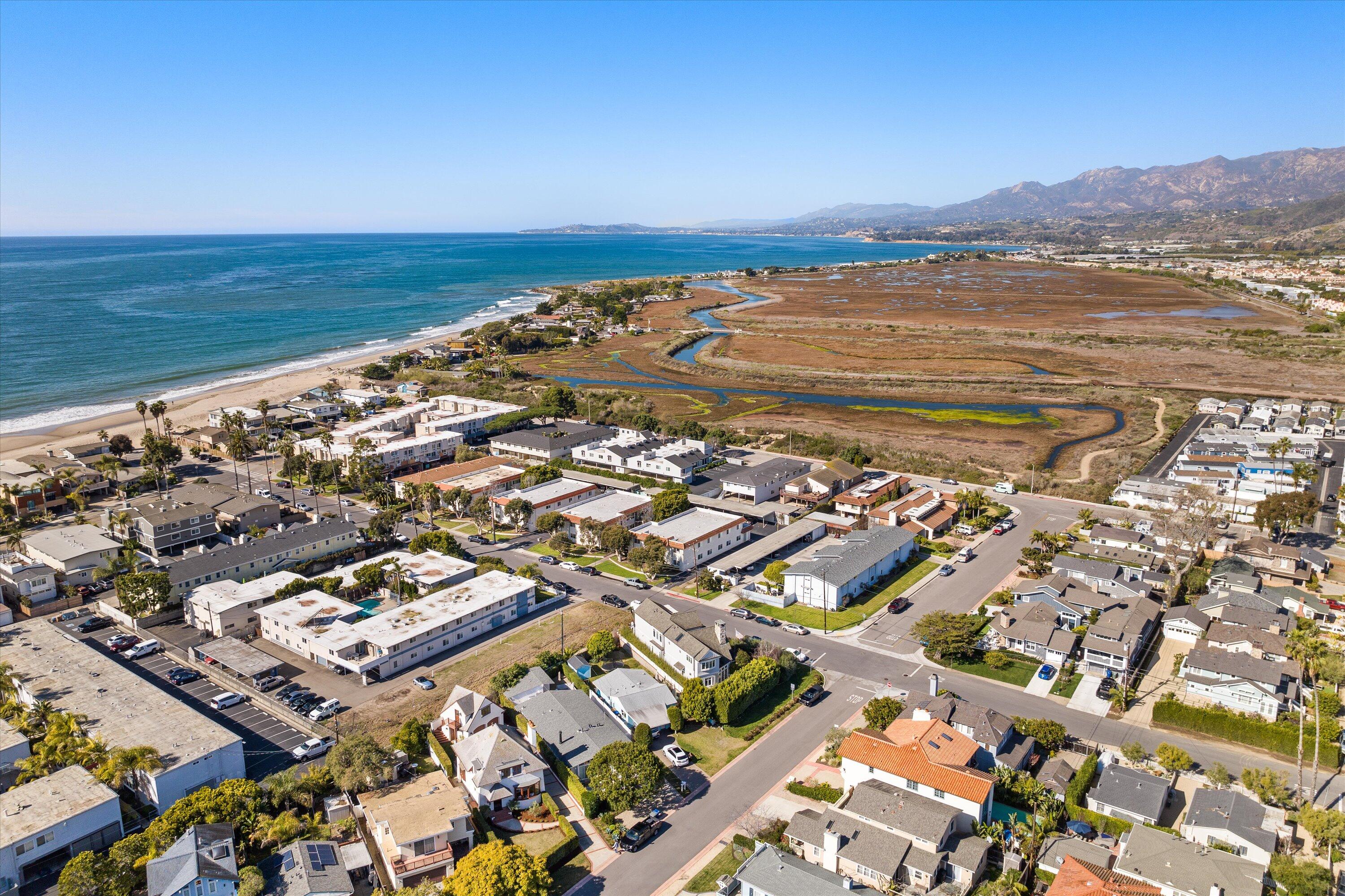4849 3rd Street Carpinteria, CA 93013 - Photo 19 of 48 an aerial view of residential building and ocean