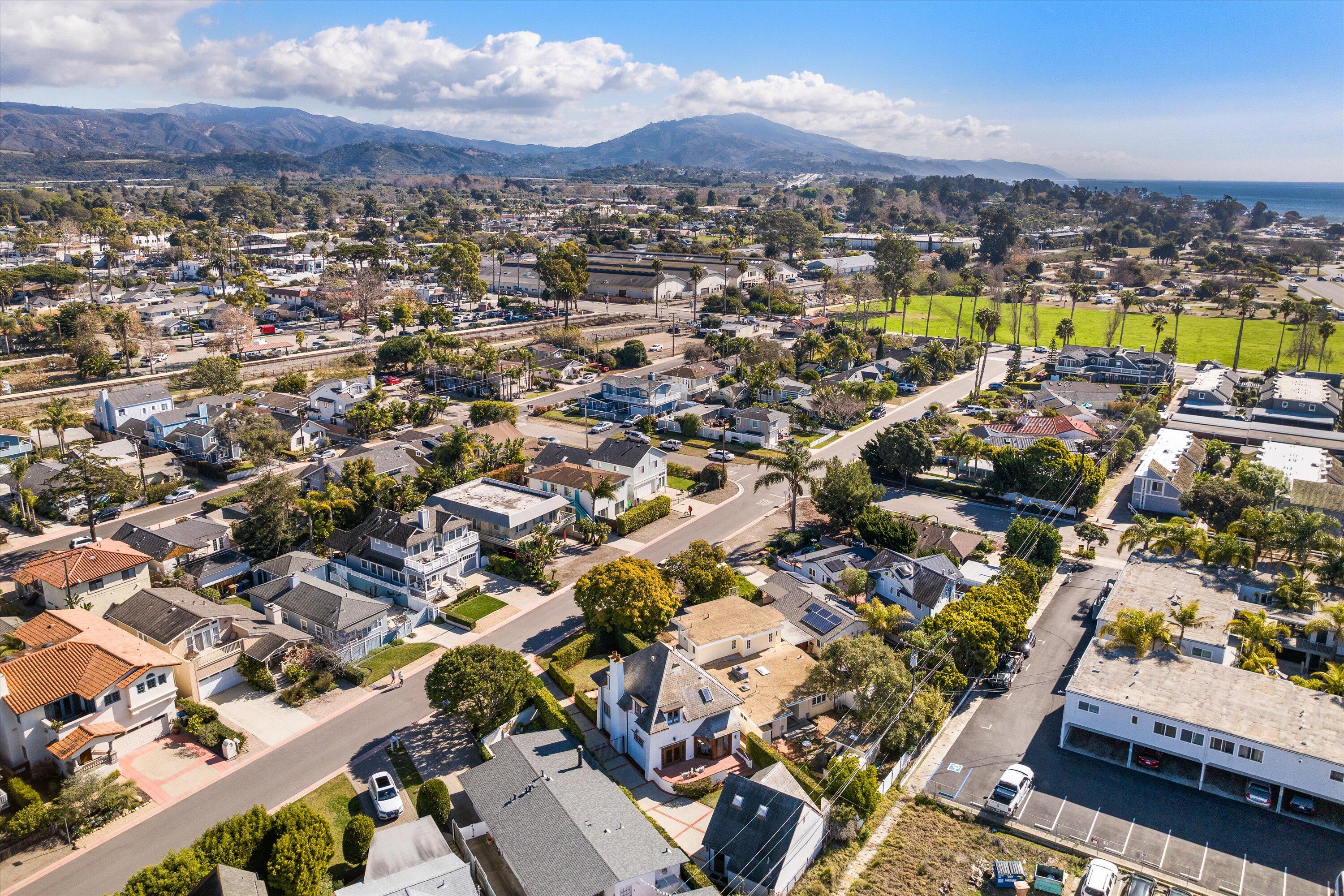 4849 3rd Street Carpinteria, CA 93013 - Photo 36 of 48 an aerial view of residential houses with outdoor space