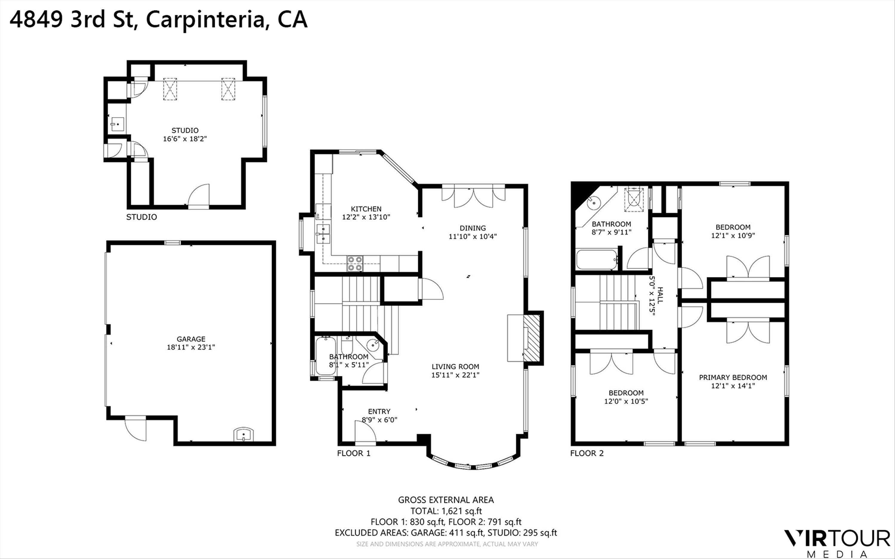 4849 3rd Street Carpinteria, CA 93013 - Photo 48 of 48 a picture of a floor plan