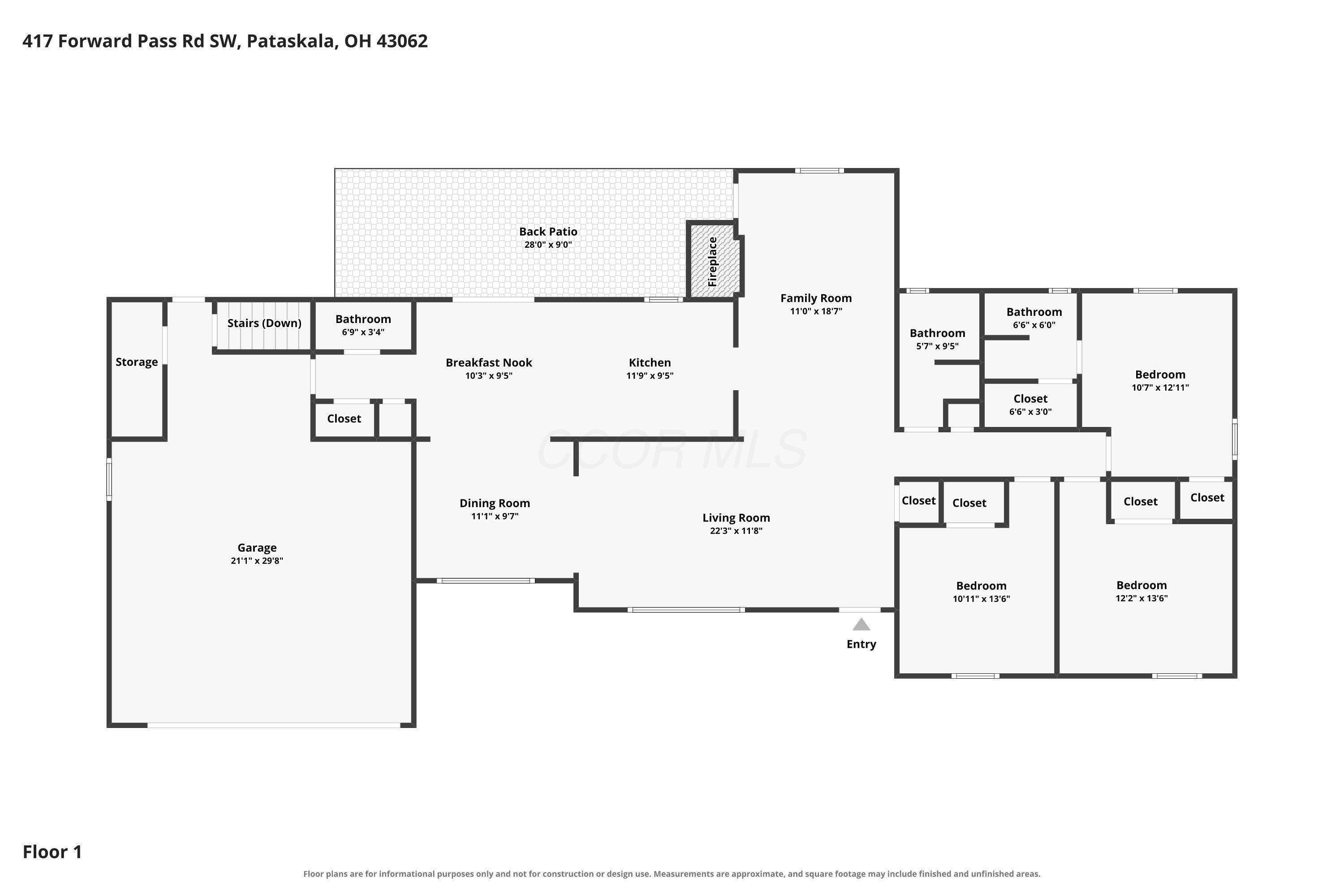 417 Forward Pass Road Southwest Pataskala, OH 43062 - Photo 53 of 53 Floor Plan