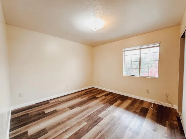 wooden floor in a room