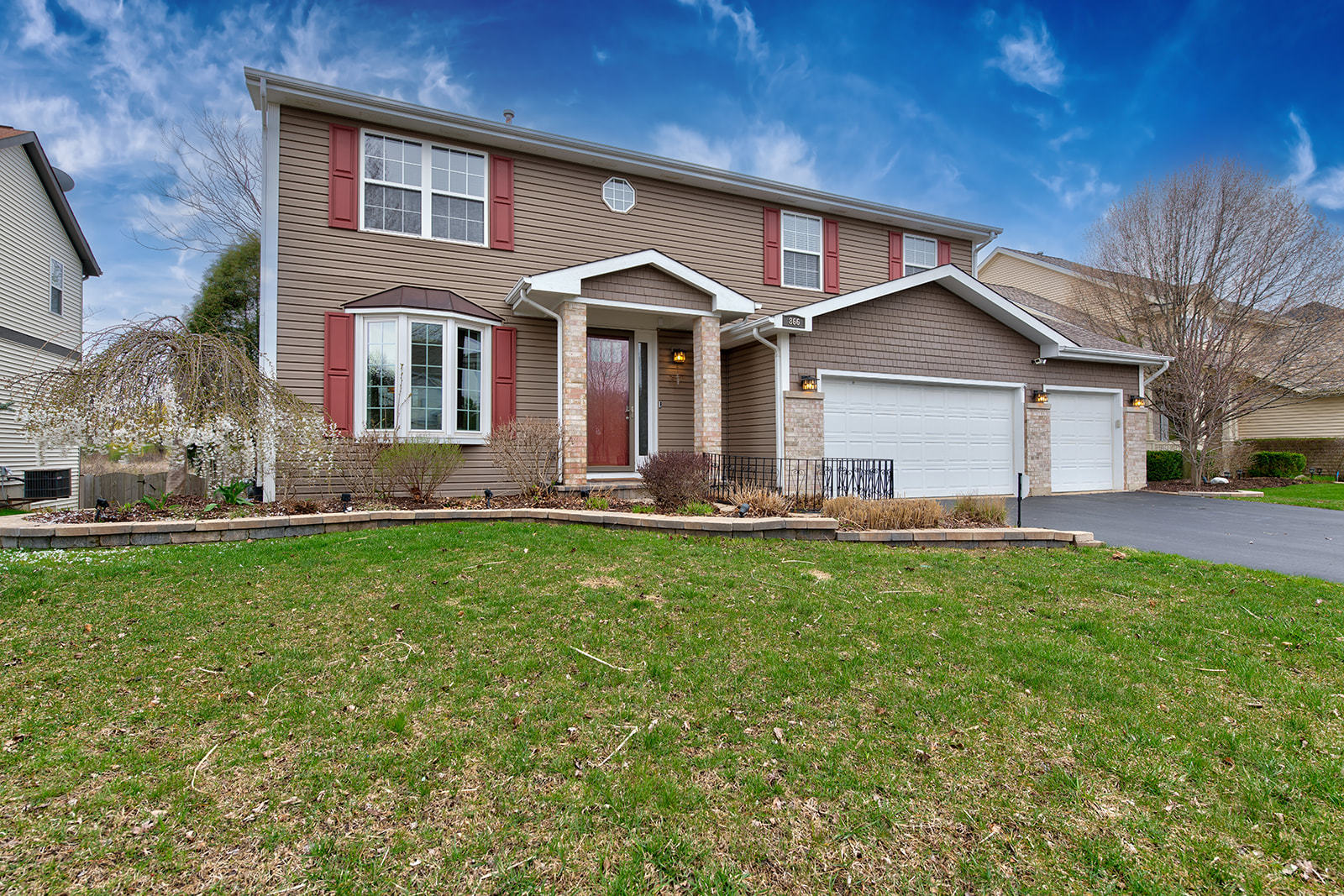 866 Deer Path Drive Antioch, IL 60002 - Photo 1 of 28 a front view of a house with a yard