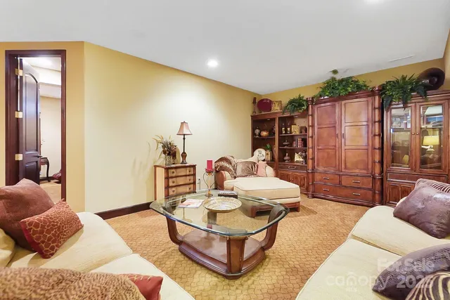 a bed room with a bed and a couch