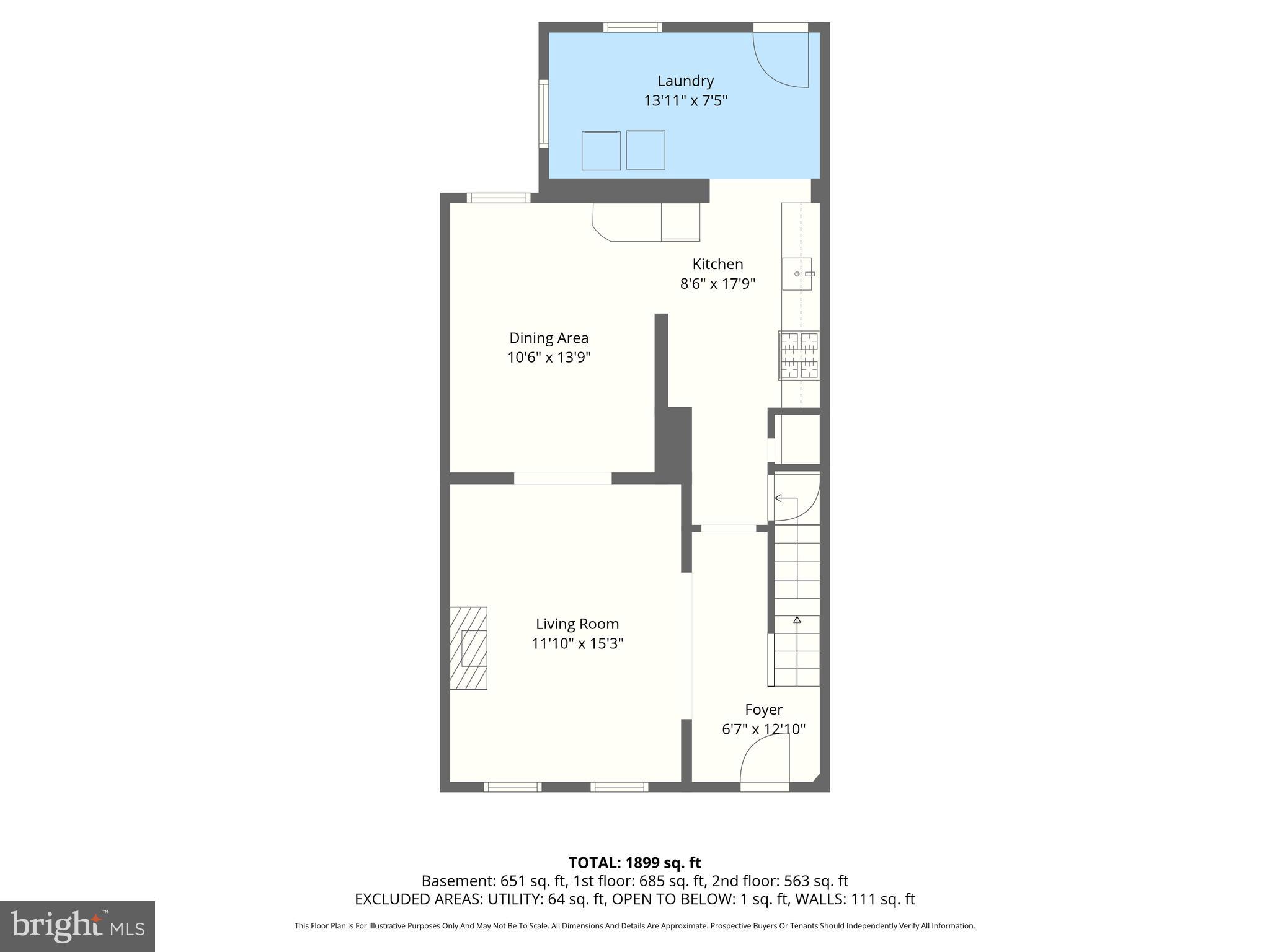 3110 Cliftmont Avenue Baltimore, MD 21213 - Photo 28 of 31 Floor Plan -Main Level