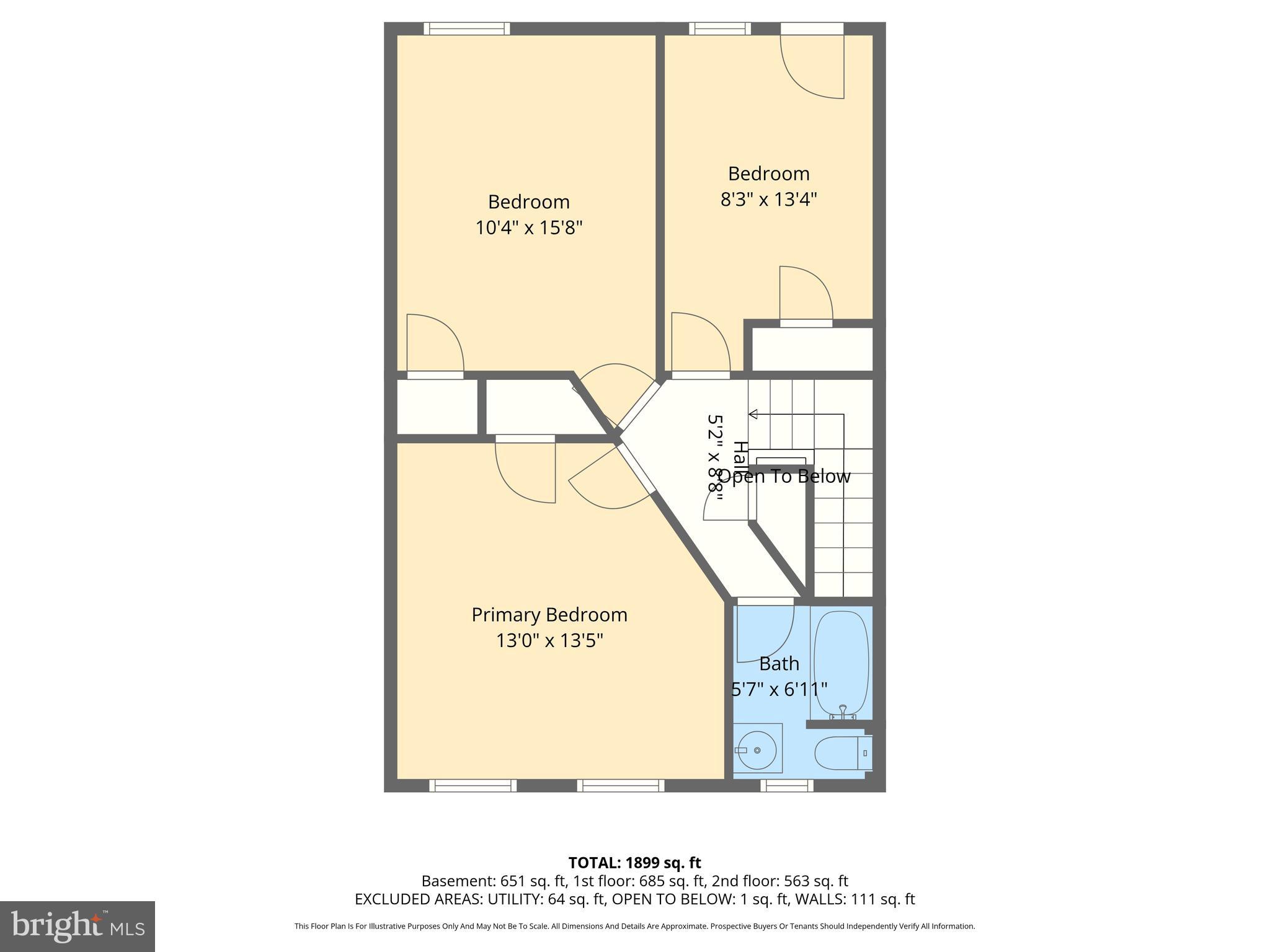 3110 Cliftmont Avenue Baltimore, MD 21213 - Photo 30 of 31 Floor Plan - Upper Level