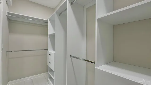 a view of walk in closet