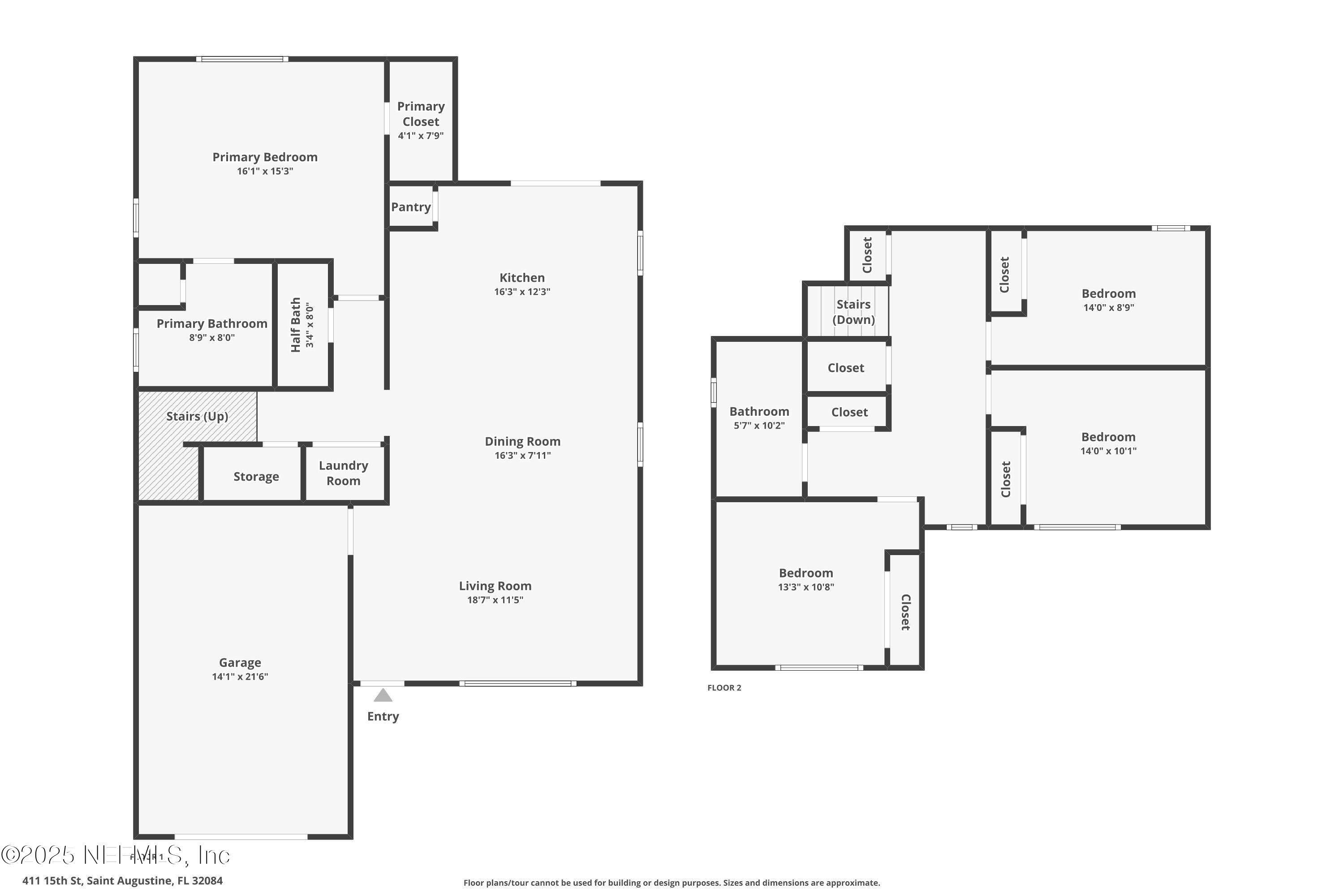411 15th St Street St. Augustine, FL 32084 - Photo 49 of 51 Floorplan - Combined