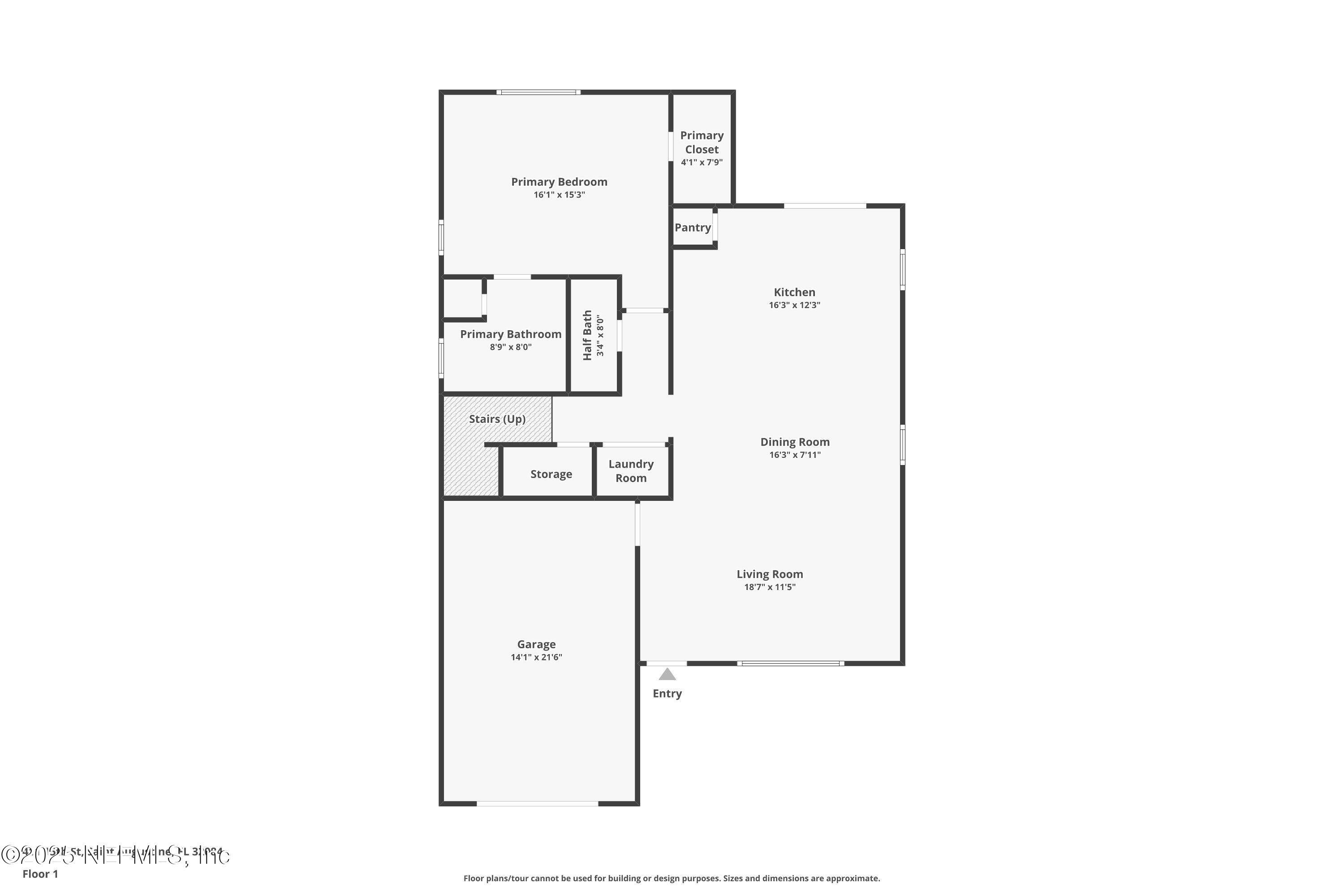 411 15th St Street St. Augustine, FL 32084 - Photo 50 of 51 Floorplan- First Floor