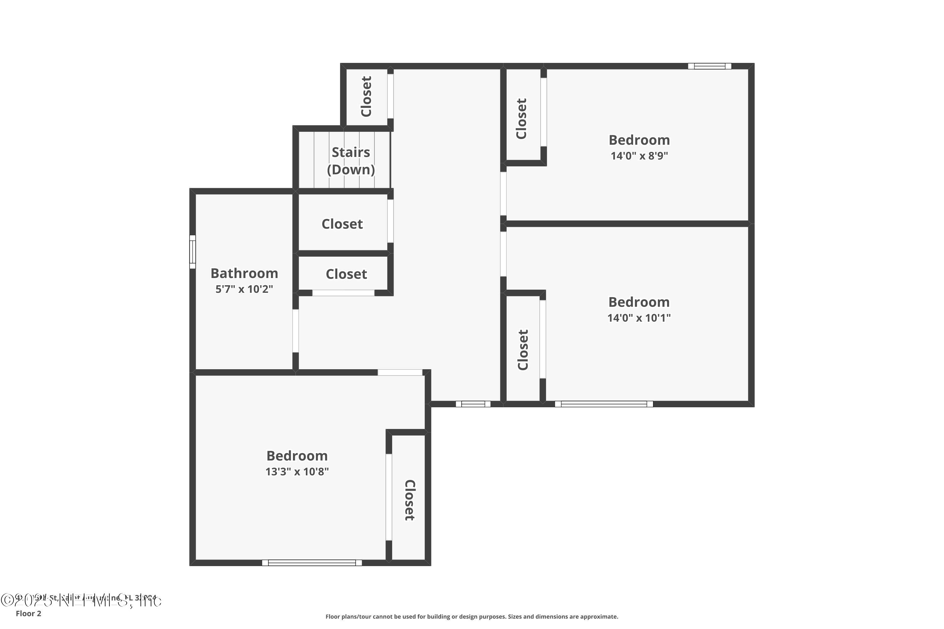 411 15th St Street St. Augustine, FL 32084 - Photo 51 of 51 Floorplan- Second Floor