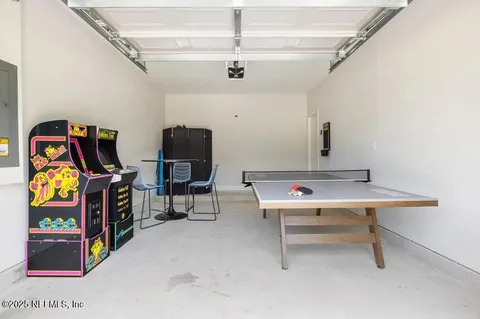 a view of a water next to a yard