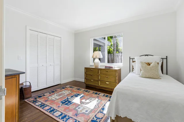 a view of a lake with a outdoor space