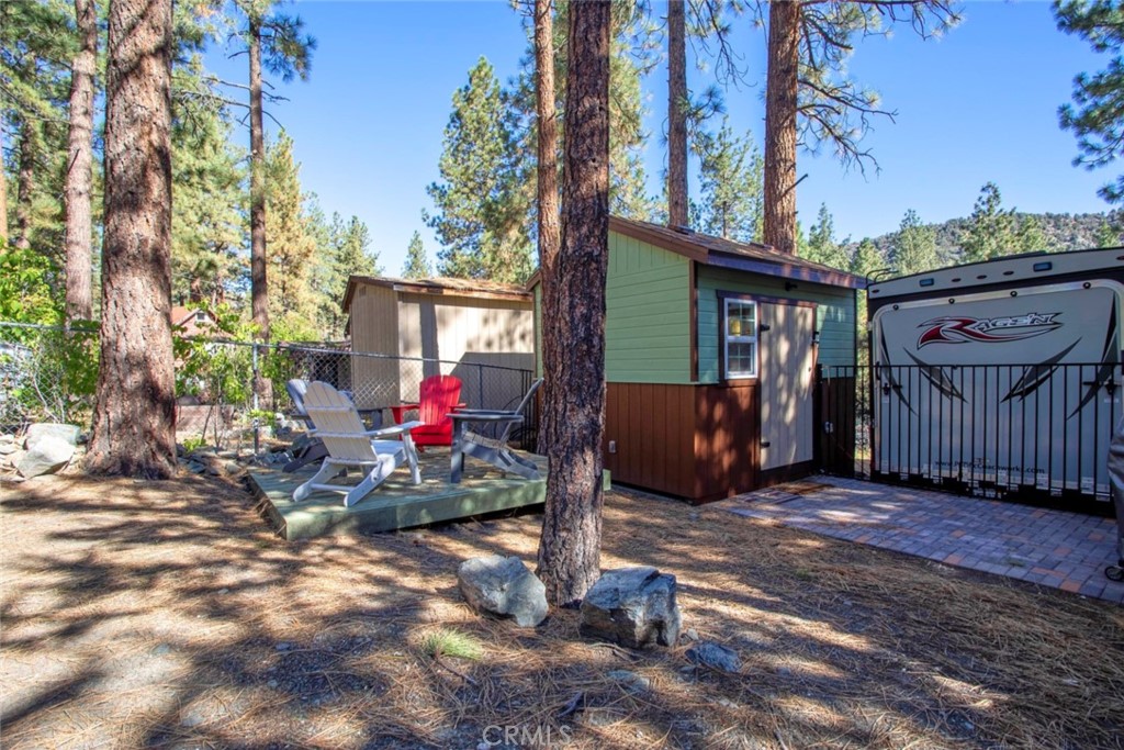 1244 Lark Road Wrightwood, CA 92397 - Photo 23 of 26 a view of outdoor space yard deck and patio