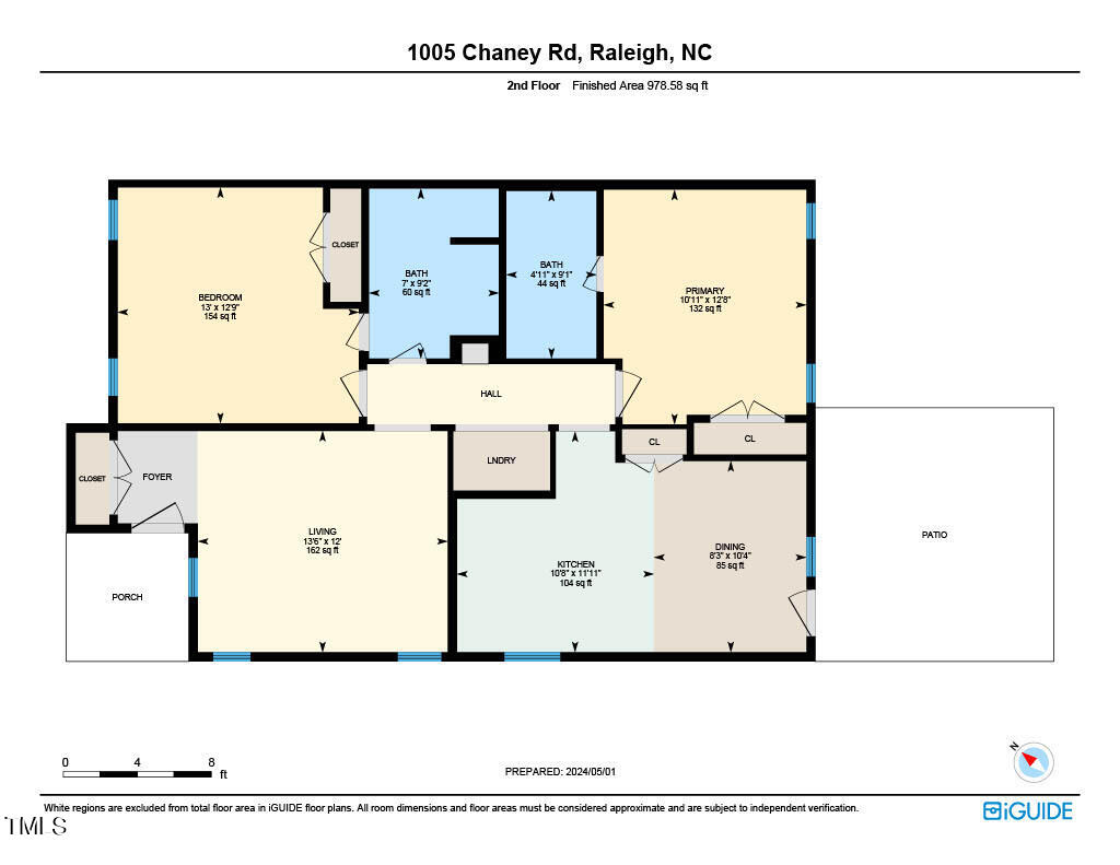 1005 Chaney Road Raleigh, NC 27606 - Photo 17 of 18 1005 Chaney Floor Plan Unit B