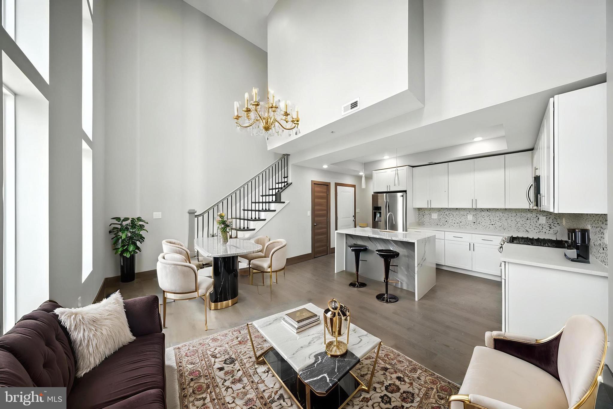 2109 M Street Northeast, Unit 8 Washington, DC 20002 - Photo 4 of 37 Living room with virtual staging