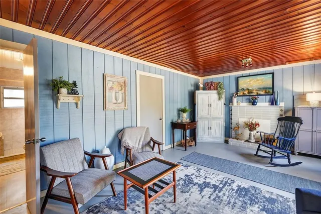 a outdoor space with furniture