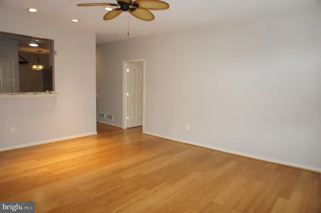 a view of an empty room