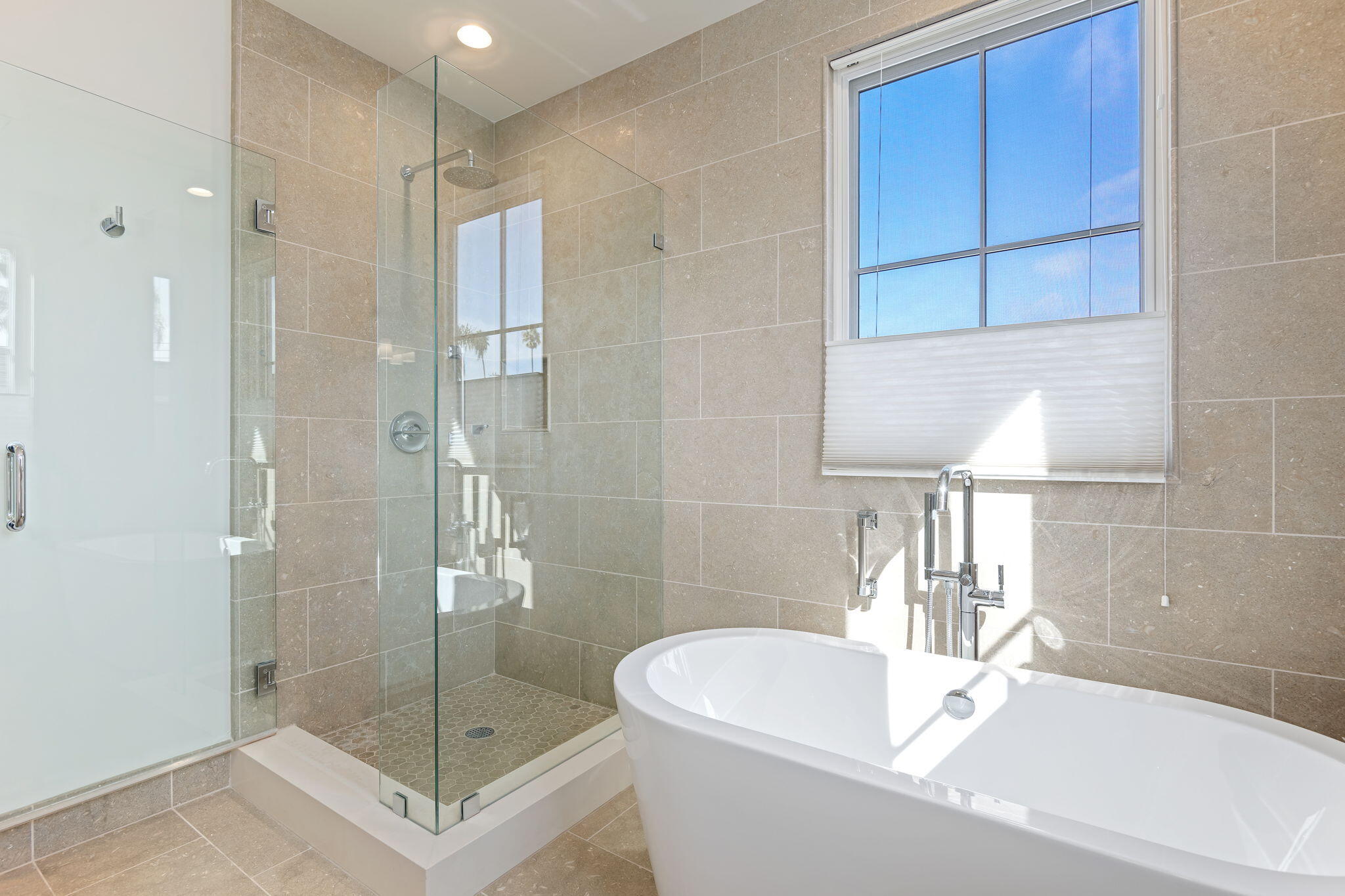 3728 State Street, Unit 136 Santa Barbara, CA 93105 - Photo 11 of 21 a bathroom with a sink a toilet and shower