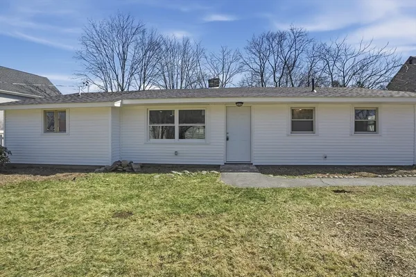 a backyard of a house