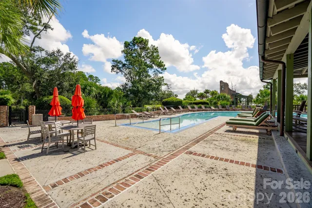 a view of outdoor space with seating