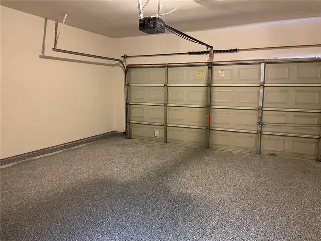 a view of a garage