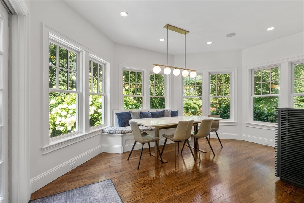 5 Beard Way Wellesley, MA 02482 - Photo 11 of 36 a view of a dining room with furniture window and outside view