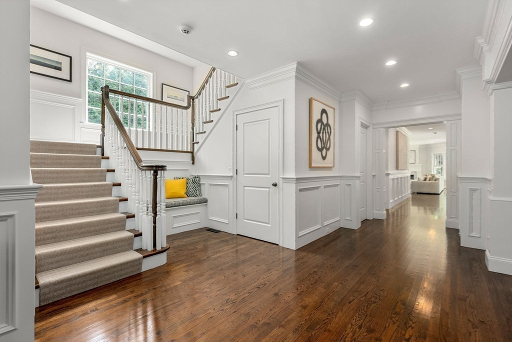 5 Beard Way Wellesley, MA 02482 - Photo 16 of 36 a view of entryway and hall with wooden floor