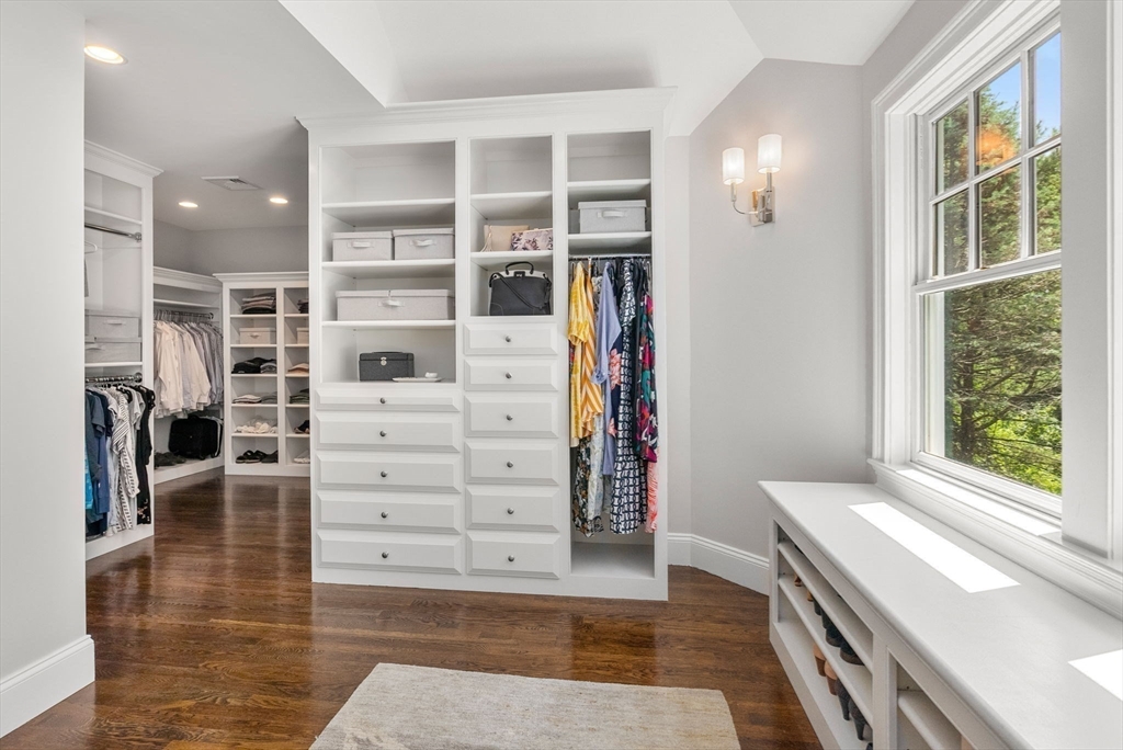 5 Beard Way Wellesley, MA 02482 - Photo 27 of 36 walk in closet with white cabinets and window