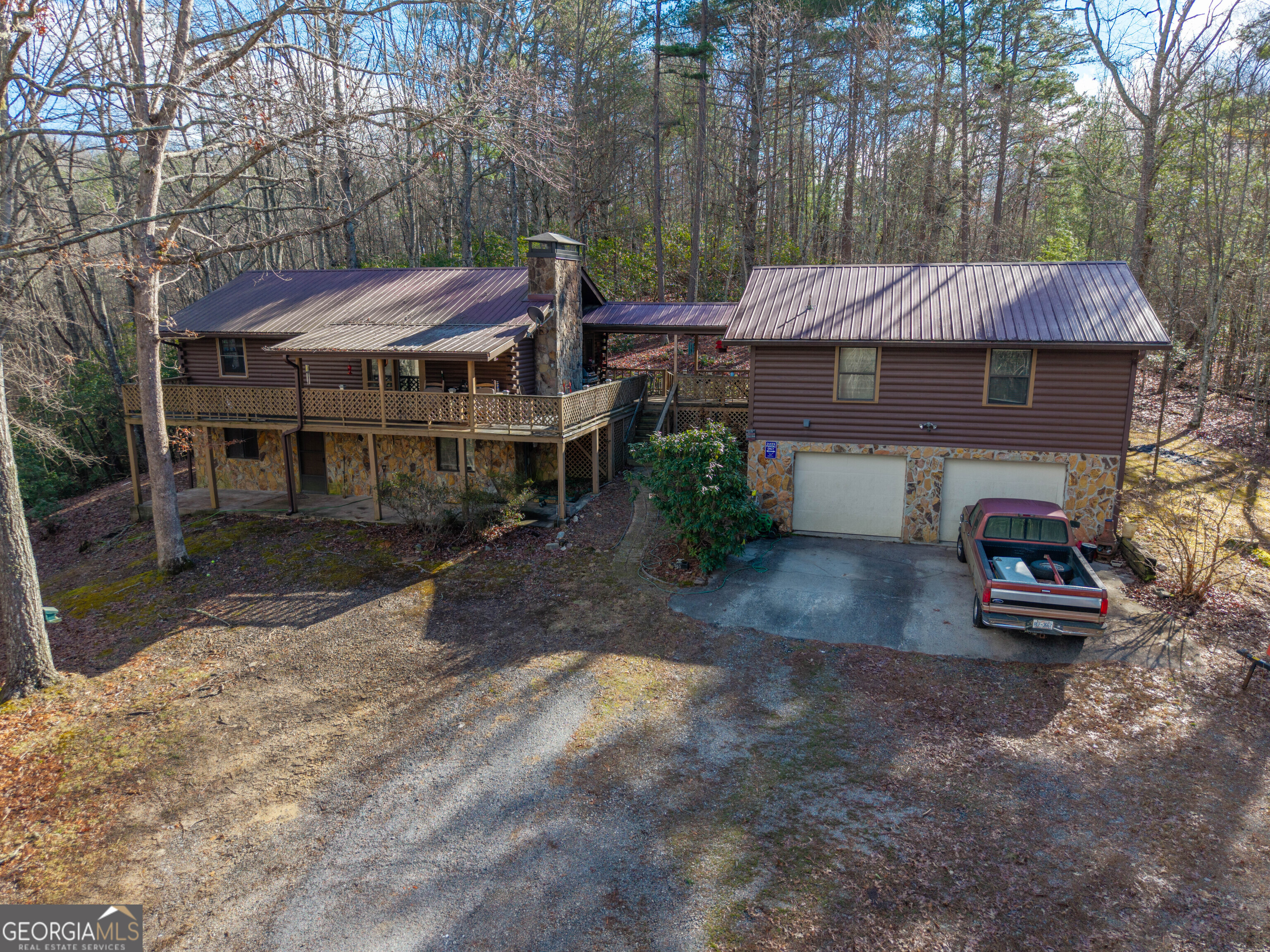 300 Sandy Gap Road Murphy, NC 28906 - Photo 2 of 48 a view of a house with yard and sitting area