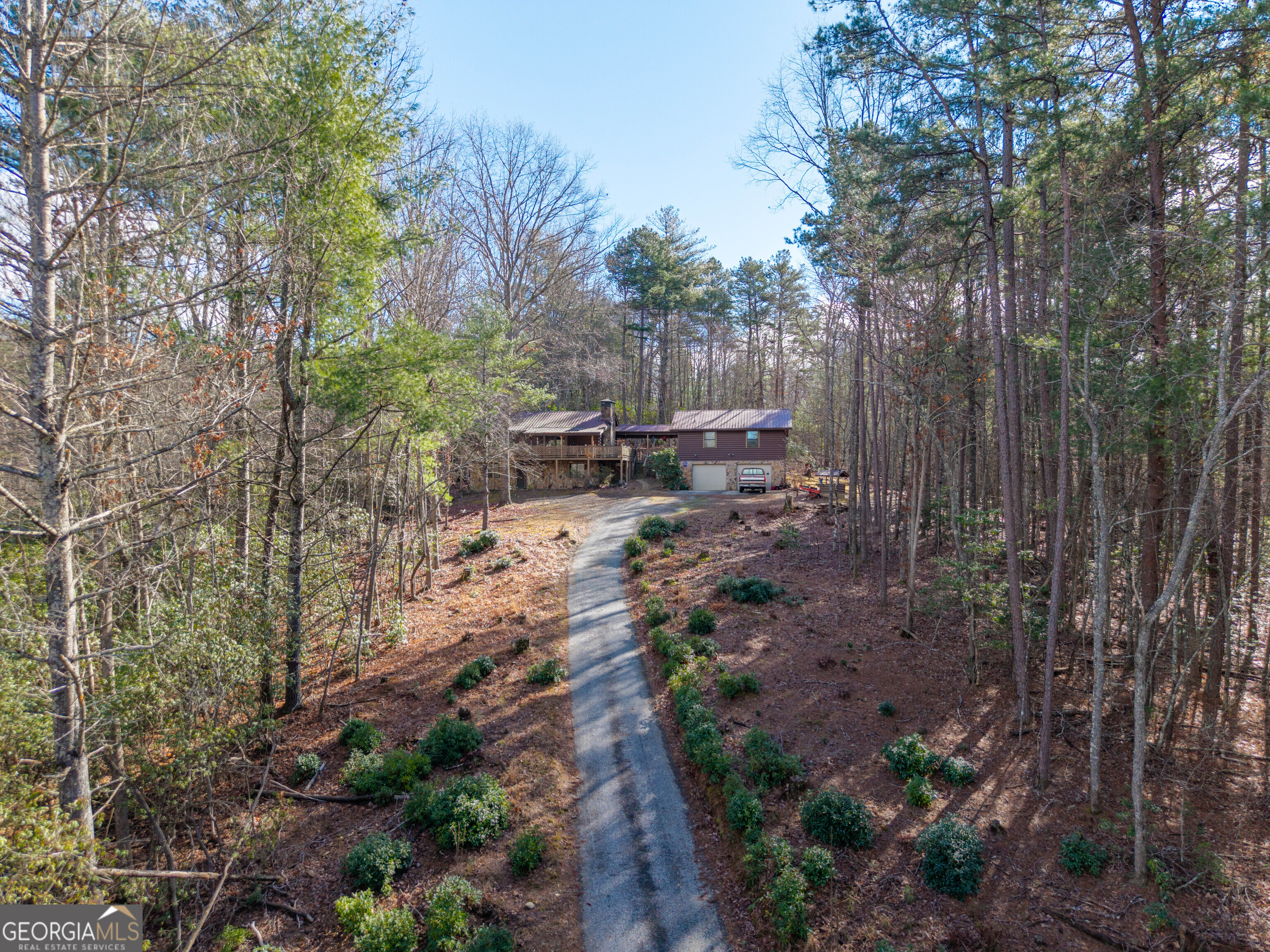 300 Sandy Gap Road Murphy, NC 28906 - Photo 3 of 48 a view of backyard with outdoor seating and green space