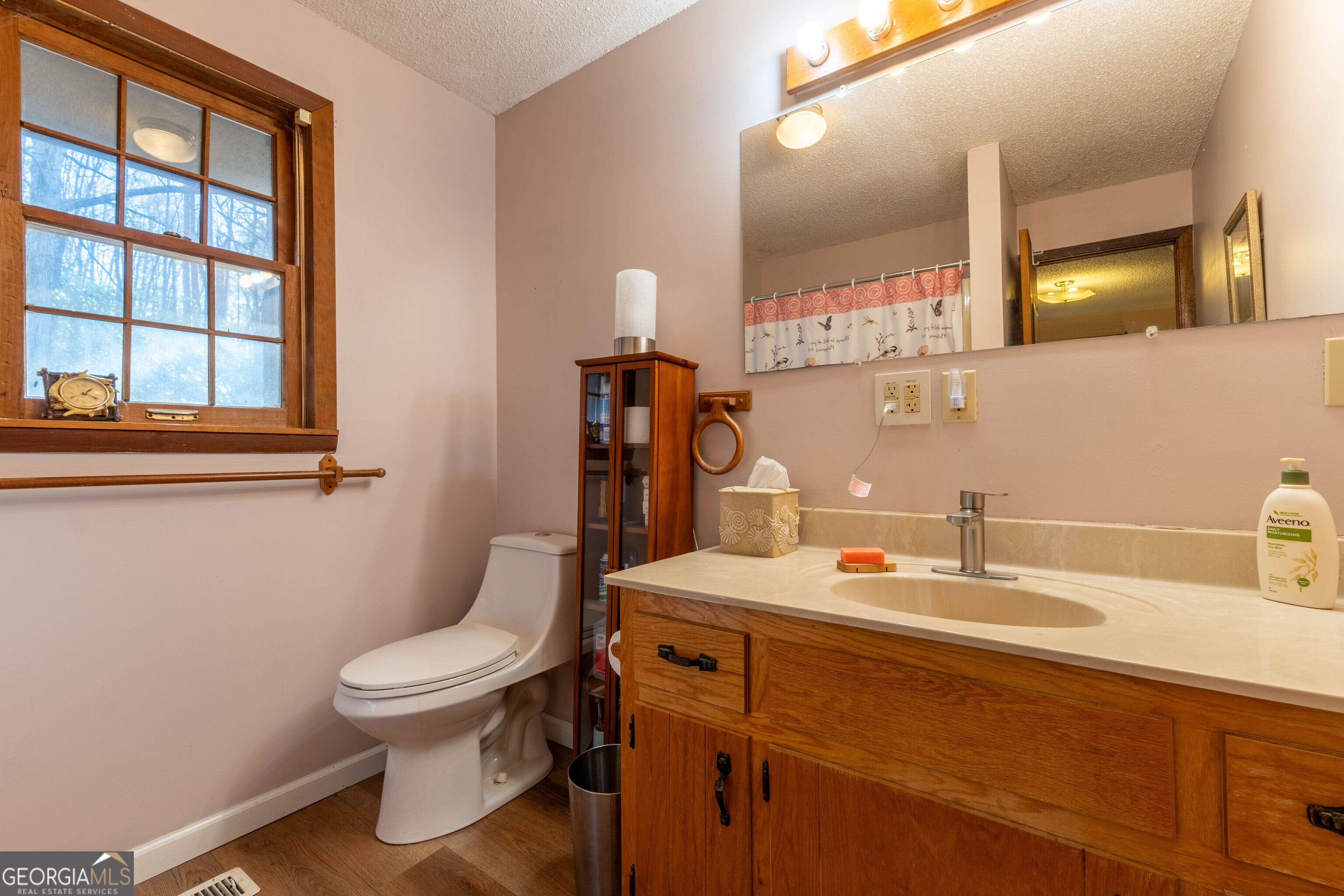 300 Sandy Gap Road Murphy, NC 28906 - Photo 32 of 48 a bathroom with a toilet sink and mirror