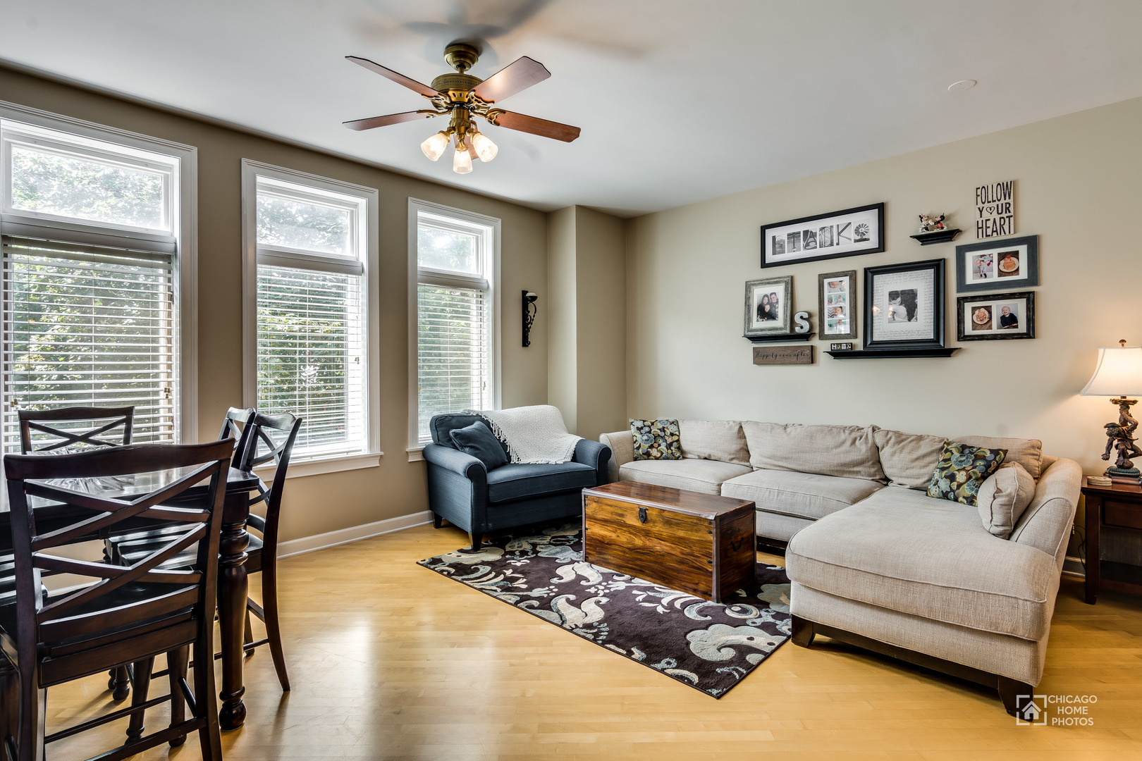 2128 West Walton Street, Unit 2E Chicago, IL 60622 - Photo 5 of 23 a living room with furniture and a large window