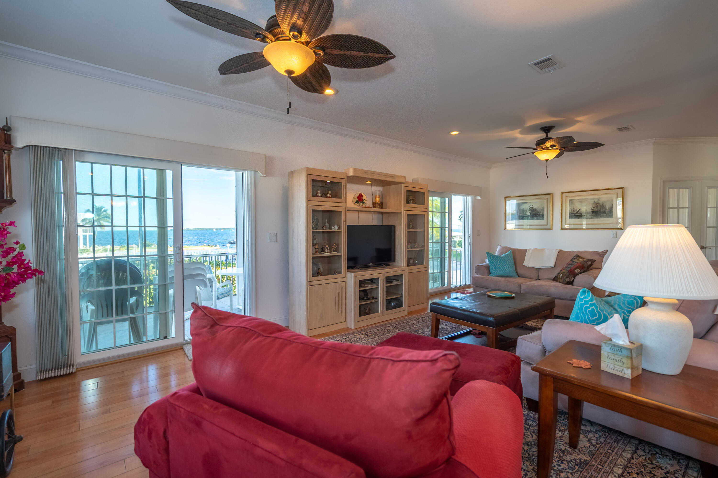 55 Ocean Drive Key Largo, FL 33037 - Photo 14 of 53 a living room with furniture kitchen view and a large window