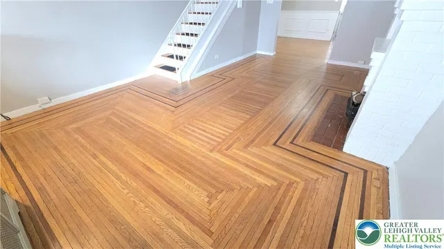 a view of a staircase