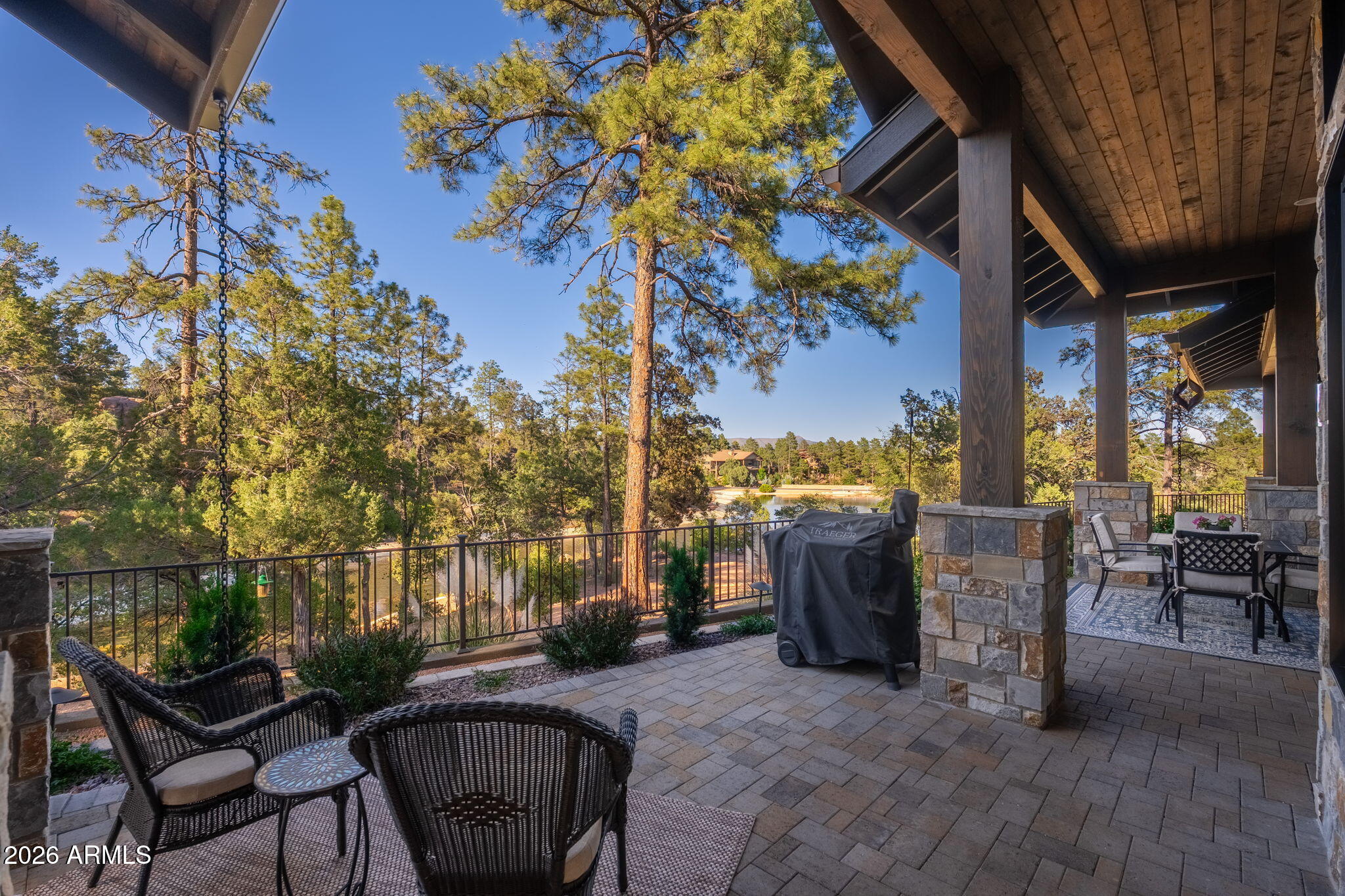 602 North Redbud Circle Payson, AZ 85541 - Photo 51 of 83 a view of a patio with table and chairs and potted plants