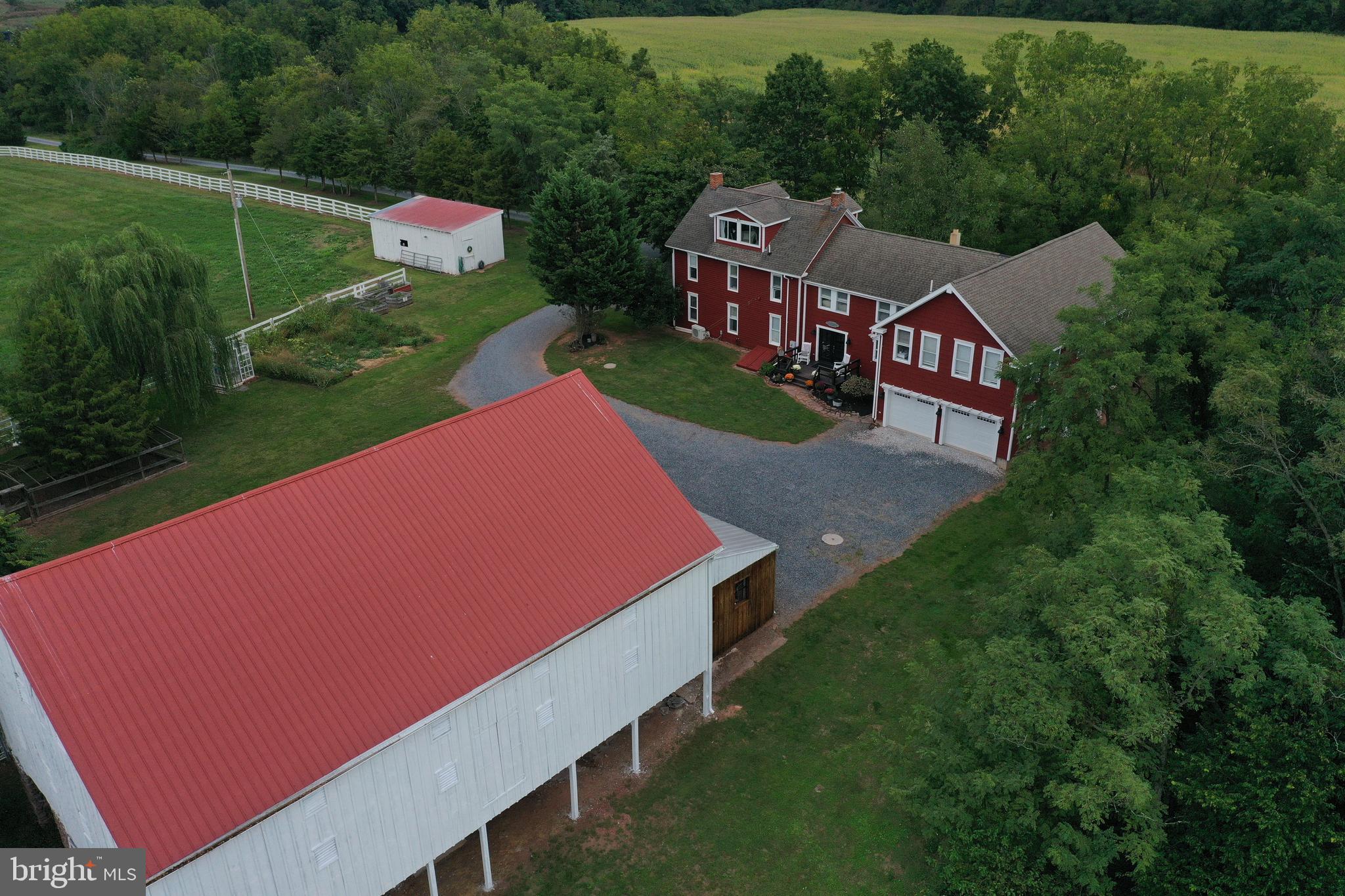 573 Spangler School Road Gettysburg, PA 17325 - Photo 23 of 101 Barn & house aerial